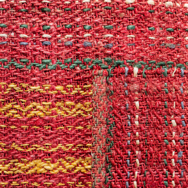 Tapis en jute tissé à la main Harlan, Tapis de couloir 2 pi 6 po x 8 pi