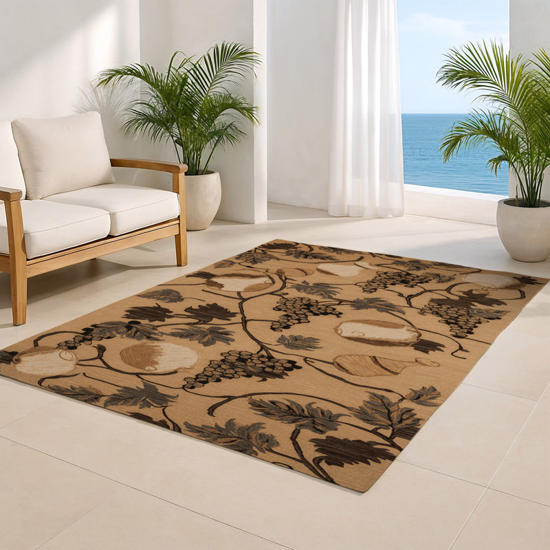 Tapis d'intérieur et d'extérieur brun français