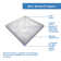 SlimLine 36" W x 36" D Double Threshold Shower Base