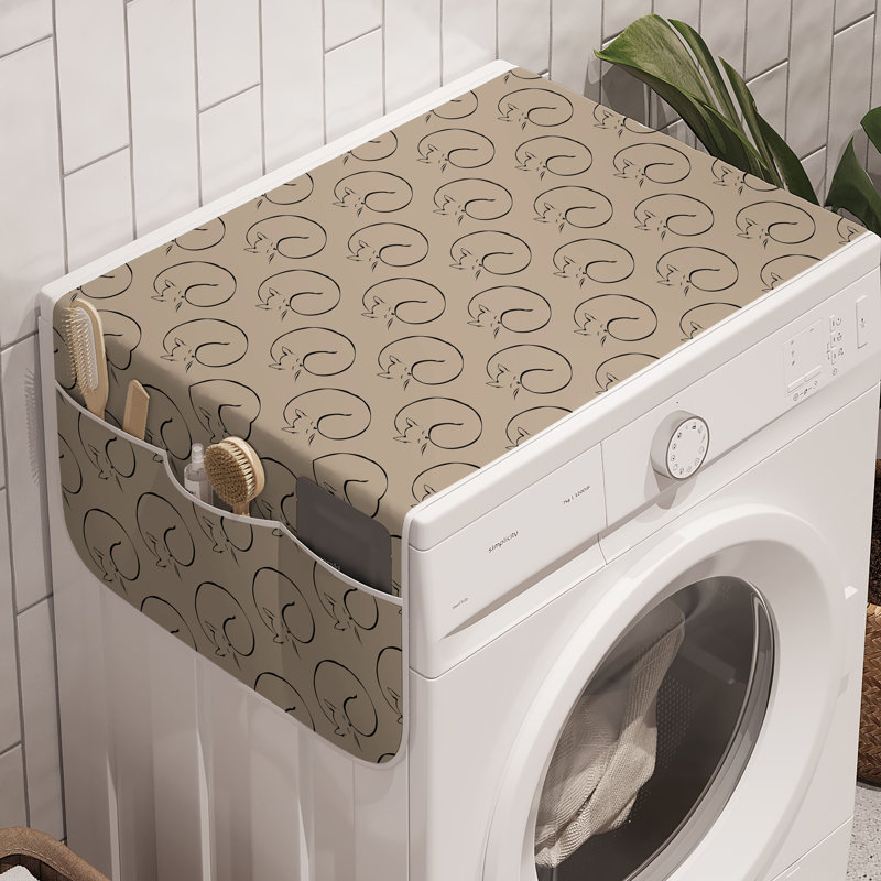 Machine à laver East Urban Home Kitten, paquet de 2 47 po x 18,5 po