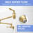 Pot Filler,Wall Mount Commercial Pot Filler Faucet,Brass Material Kitchen Folding Faucet,Coffee Machine Faucet With Stretchable Double Joint Swing Arms,Style A,-116628532
