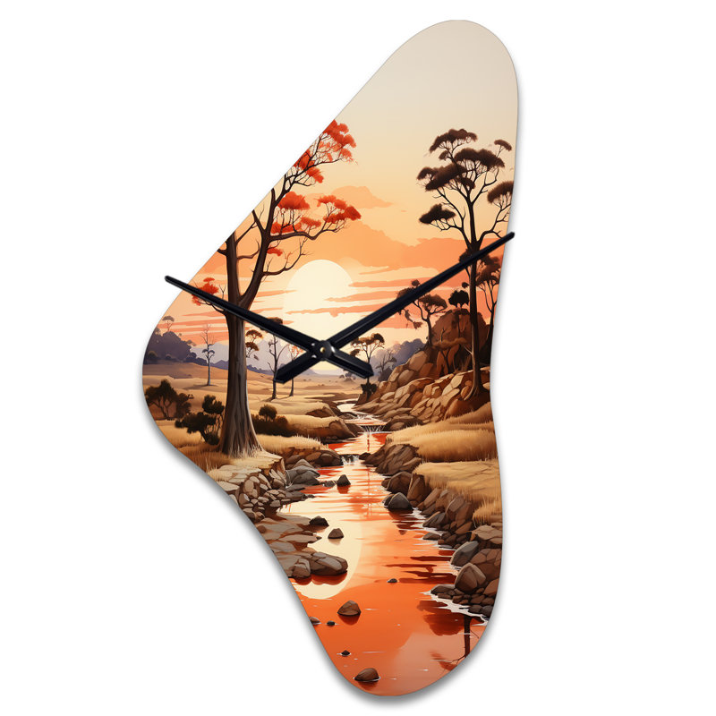 Horloge murale en métal Youn, Grand