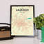 Munich City Map - No Frame Print-83219828
