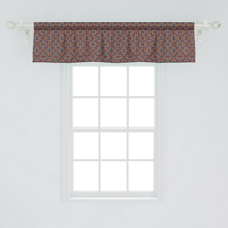 Multicolore paquet de 2 cantonnières colorées Ambesonne, L 54 po x L 12 po