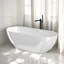 Baignoire de trempage autoportante en résine 59 po x 29,5 po-614164351