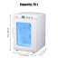 Incubateur blanc 25L pour œufs à couver Incubateur portatif 12V / 110V Incubateur scientifique Refroidissement et chauffage-122924931