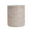 Table d'appoint carrée en béton Travertine