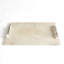 Alabaster Rectangle Tray w/Rock Handles