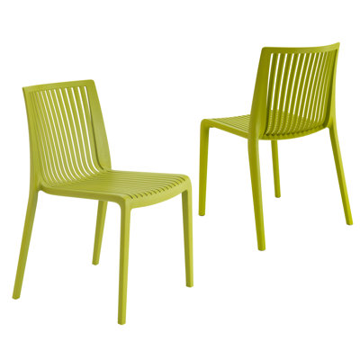 Luzmaria Stacking Patio Dining Side Chair