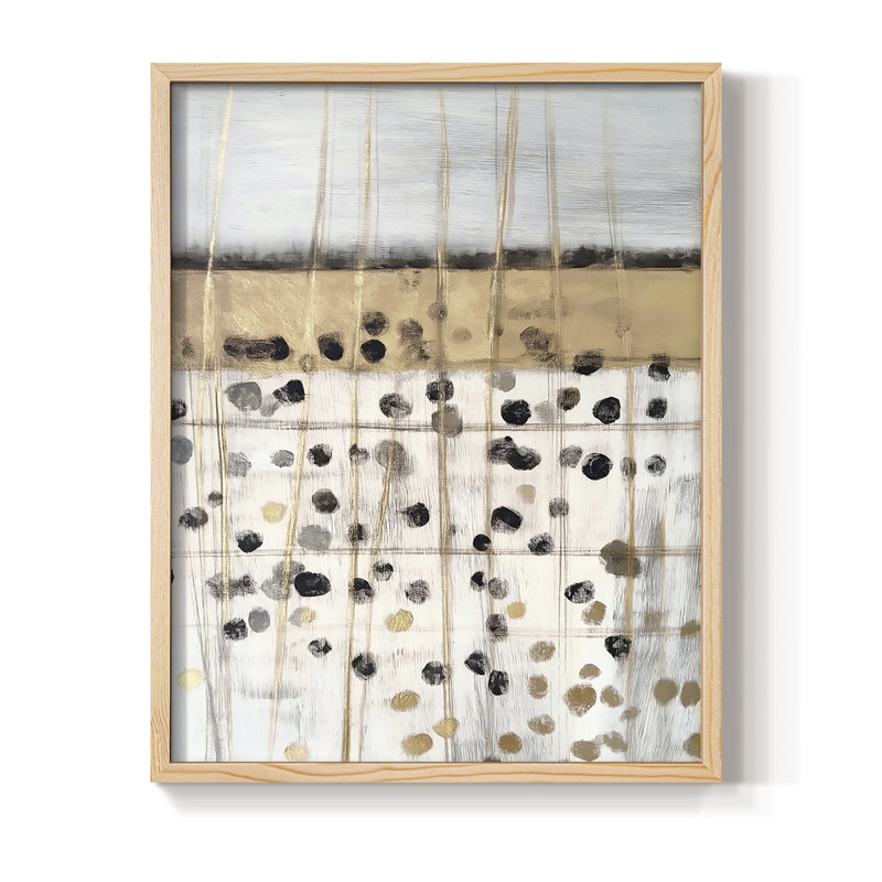 ABSTRACT Series CMXV, reproduction encadrée - bois massif, H 21 po x l 17 po