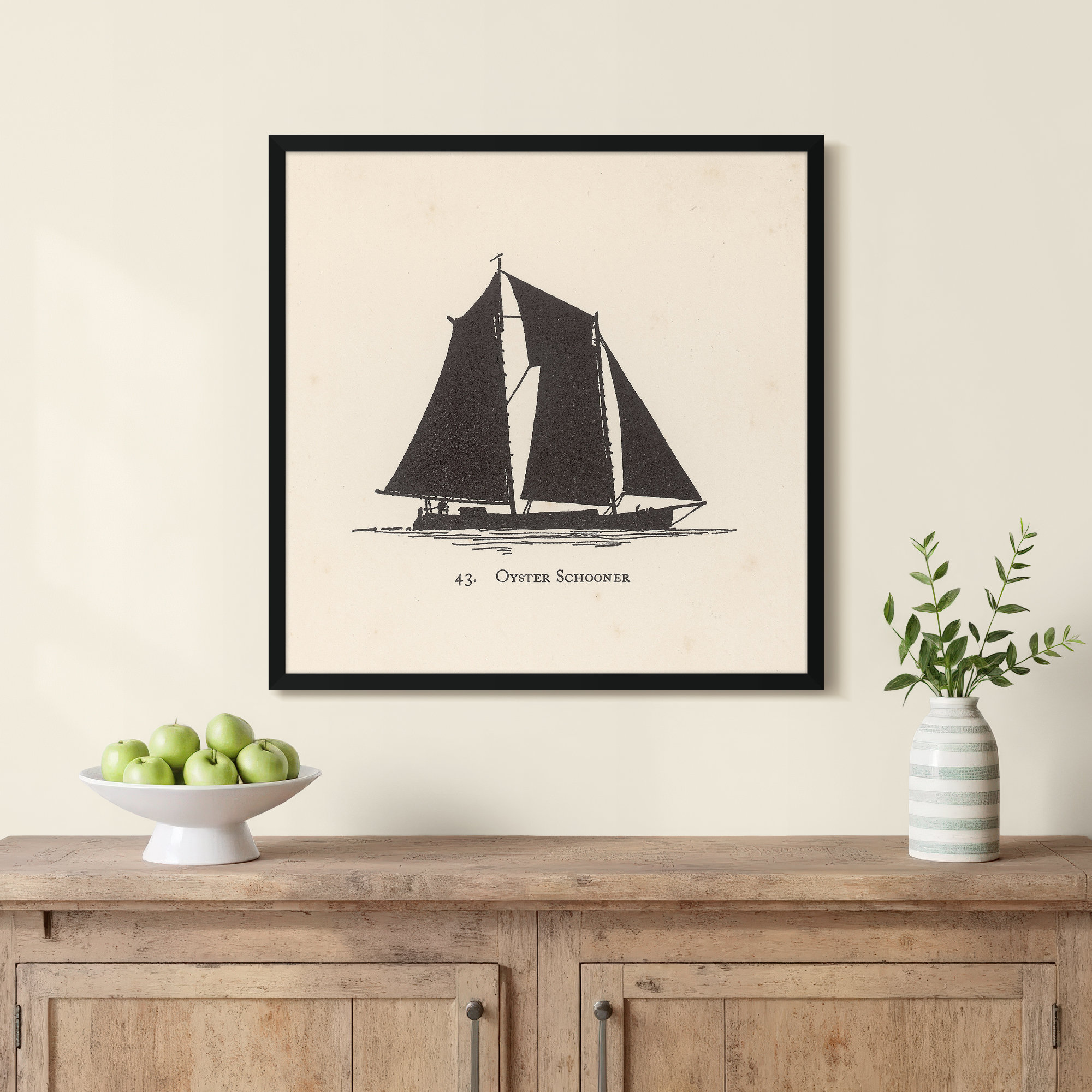 Oyster Schooner Sailboat
