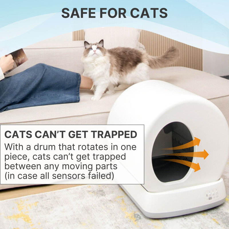 UBPET Pro Automatic, Self-Cleaning Litter Box with App & Camera for Multiple Cats
