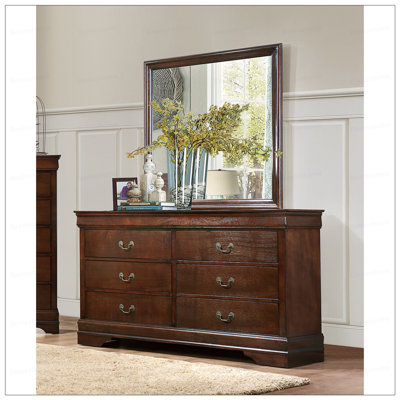 Traditional Design  Cherry  Dresser  Louis Phillipe Style Classic Bedroom Furniture
