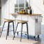 Grand chariot de cuisine avec tablettes amovibles et structure d'armoire en bois massif Drop Island-1551925455