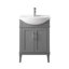 Ensemble de meuble-lavabo simple autoportant 24 po avec plateau en céramique Arlowene-956549735-999969609