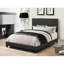 Lit double moderne gris anthracite avec ornements élégants en tissu de chambre à coucher-158986488-158986489