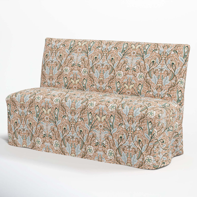 Banc de salle à manger Ivka, Morris pêche, motif botanique