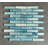 Iridescent 1" x 4" Brick Pattern Glass Mosaic Wall Tile-62885802