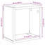 Wall Shelves 2 Pcs 26 X 15 X 26 Cm Engineered Wood-236368769