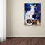 «Le Chat Blanc» par Krisdapor, impression sur toile tendue-22672772