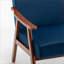 Fauteuil d'appoint à oreilles Mid-Century