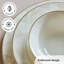 Somers Piece Porcelain China Dinnerware Set - Service for 12
