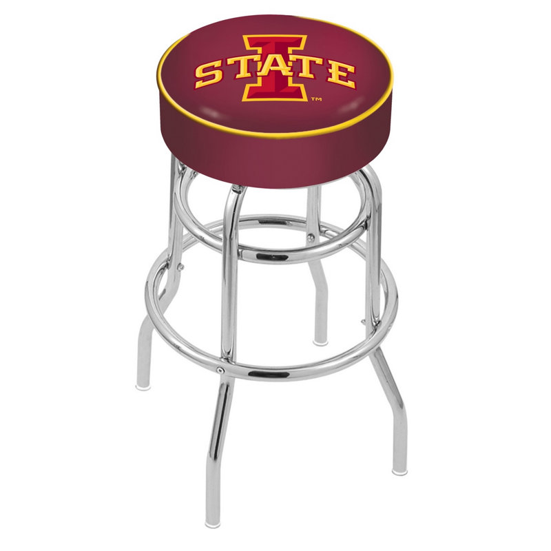 Tabouret de bar et de comptoir pivotant NCAA, Tabouret de bar (assise de 30 po de hauteur), Iowa State