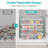 4-pack 6 Qt Clear Plastic Storage Bins With Lids, Stackable Sensory & Craft Organizer Containers For Home, Office And School Supplies