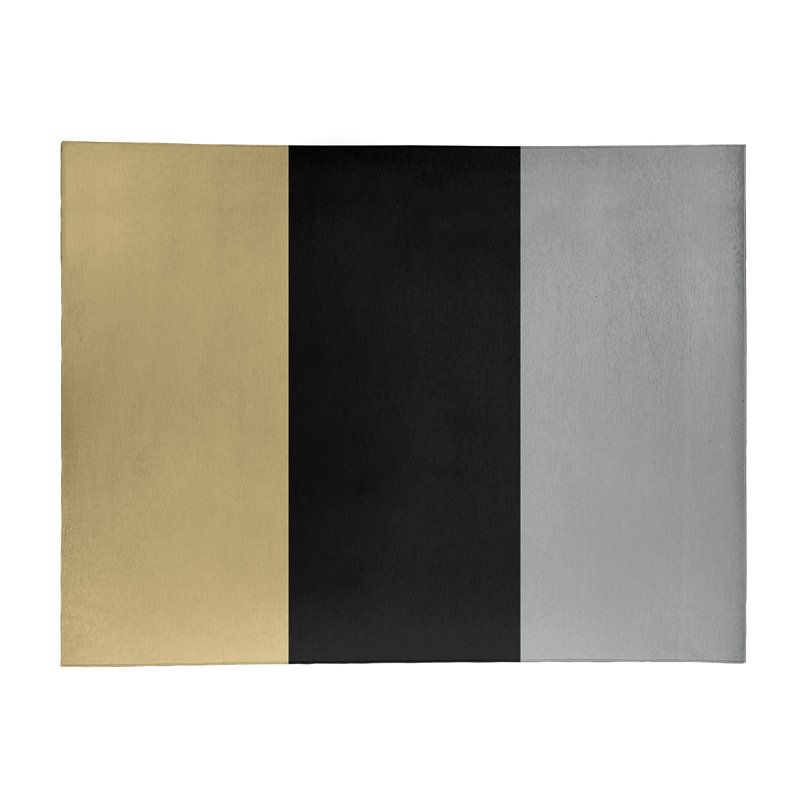 Tapis doré/noir, Rectangle 8 pi x 10 pi