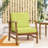 Patio Club Chair, Constructed With Robust Wood And Slat Appearance Chair For Patio, Featuring Modern Panel Design Durability-239376649-239376692