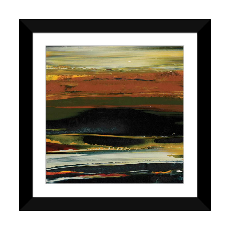 « deconstruit view ii », reproduction d’art sur toile, H 16 po x l 16 po x P 1 po, Papier avec cadre noir, Blanc