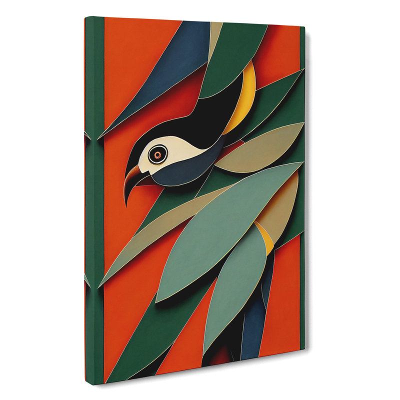Bird in Abstract No.4 - Wrapped Canvas, 50cm H x 35cm W x 3cm D