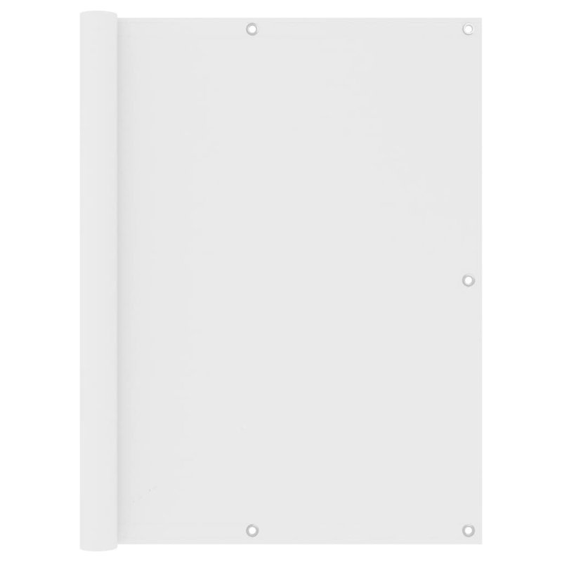 Tissu Oxford Vidaxl, L 196,9 po x P 29,5 po, Blanc