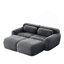 Tissu moelleux doux de 80 po, canapé désossé, aucun assemblage requis, conception antidérapante inférieure, avec repose-pieds et coussins décoratifs, siège profond, combinaison 32D haute densité sans éponge, pour étude-293452983