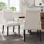 37.5cm H Upholstered Back Side Chair in White