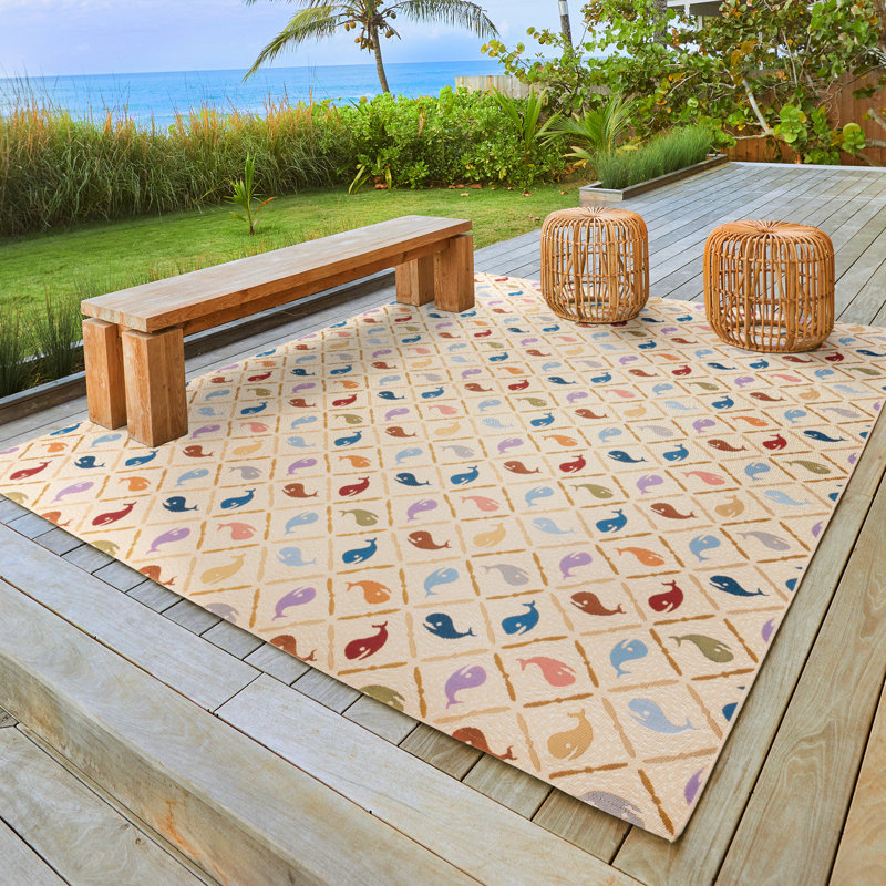 Tapis intérieur / extérieur Reyn Spooner Coast, Rectangle 8 pi 7 po x 13 pi 1 po