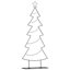 Metal Christmas Tree with Stand Black Steel-969756171