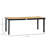 Extendable Outdoor Dining Table, Aluminum Frame Patio Table with Wood Effect Steel Top, Rectangle Expandable Patio Table for 6-8-1784278976-1784279005