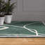 Tapis rectangulaire Divyan avec envers antidérapant