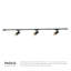 Paolo 81-in Gold dimmable LED Trilo Ceiling Kit-1064963013