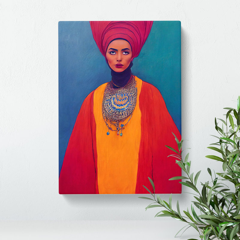Beauty Of A Woman - Print, No Matte, 50cm H x 35cm W x 3cm D, Wrapped Canvas