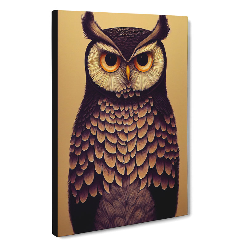 A Fabulous Owl - Wrapped Canvas, 76cm H x 35cm W x 3cm D
