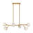 Altair 6-Light Linear Chandelier in Champagne Bronze