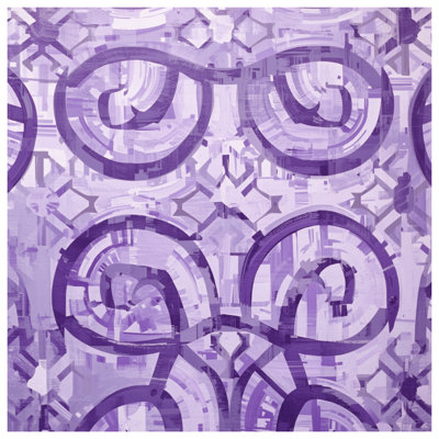 Coussins décoratifs mauves à double face