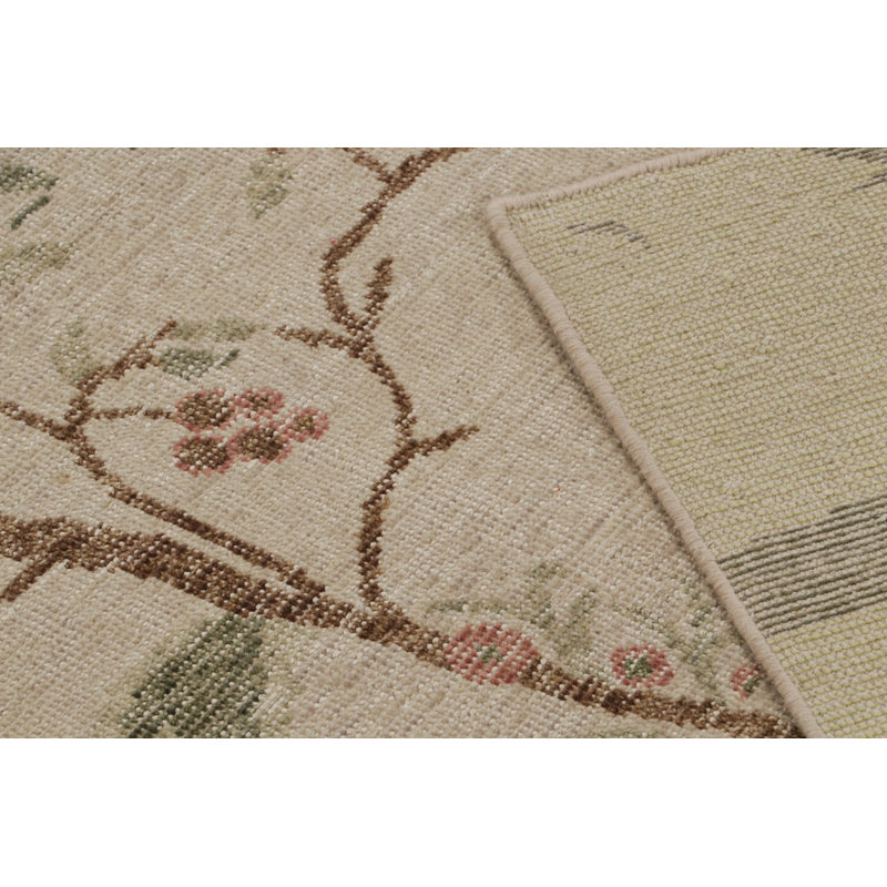 Distressed Homage Hand Knotted Wool Area Rug, Rectangle 8' x 10'