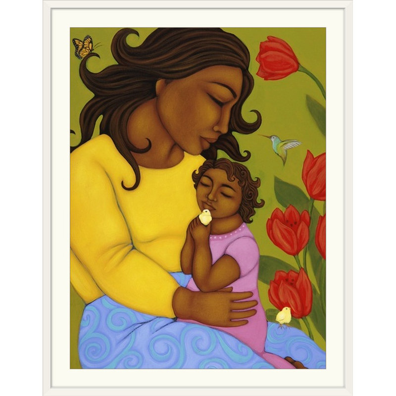 « mère et enfant », impression adams, impression, H 36 po x l 27 po x P 1,5 po, Toile
