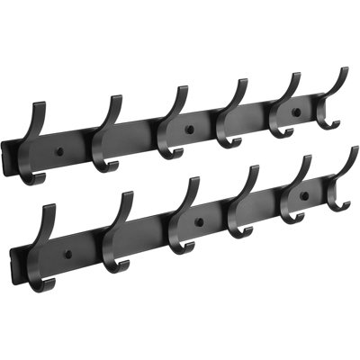 2 Pack Coat Rack Wall Mount, Coat Hooks Wall Mount, Wall Hooks F...
