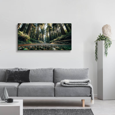  'Road Ahead 3' by Rey Klimt Acrylic Glass Wall Art, 48" x 24"