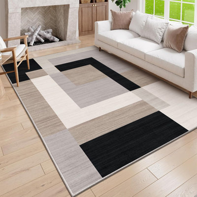 Oriental Machine Tufted Shag Area Rug
