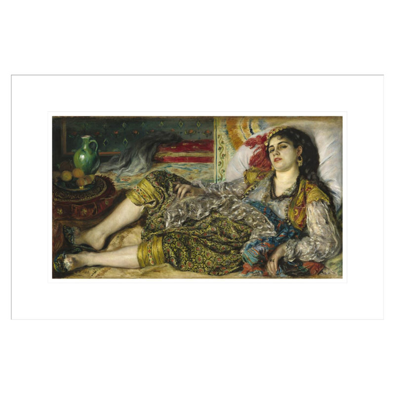 «Odalisque» par Pierre-Auguste Renoir, impression giclée encadrée, H 14,71 po x l 21,75 po